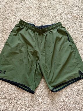 Under Armour Olive Green Men's Performance Training Shorts
